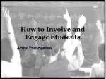 How to Involve and Engage Students - slide 1