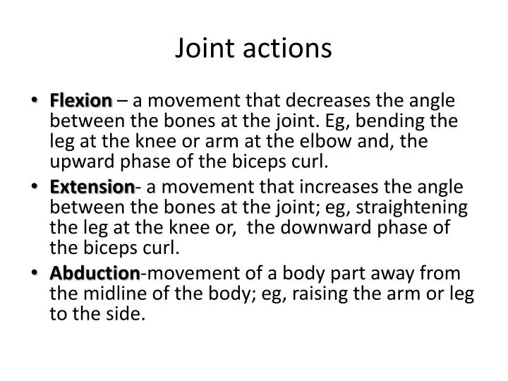 joint actions