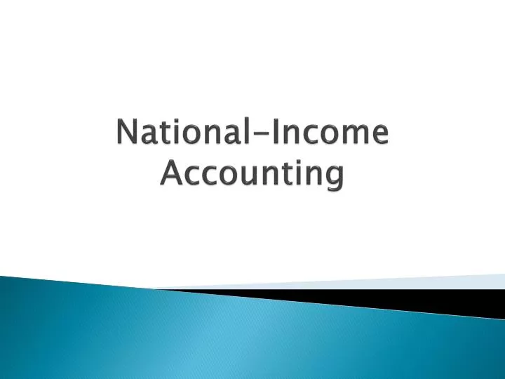 national income accounting