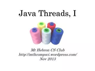 Java Threads, I