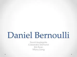 Daniel Bernoulli