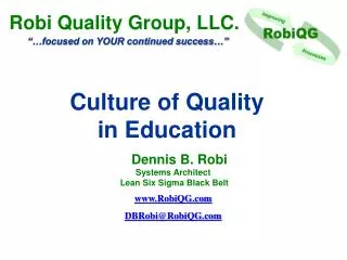 Culture of Quality in Education