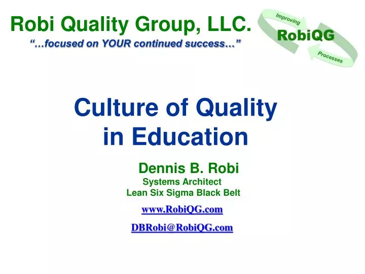 culture of quality in education