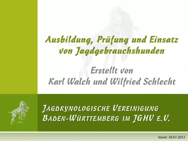 jagdkynologische vereinigung baden w rttemberg im jghv e v