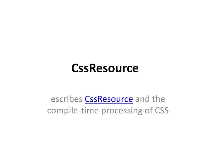 cssresource