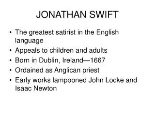 JONATHAN SWIFT