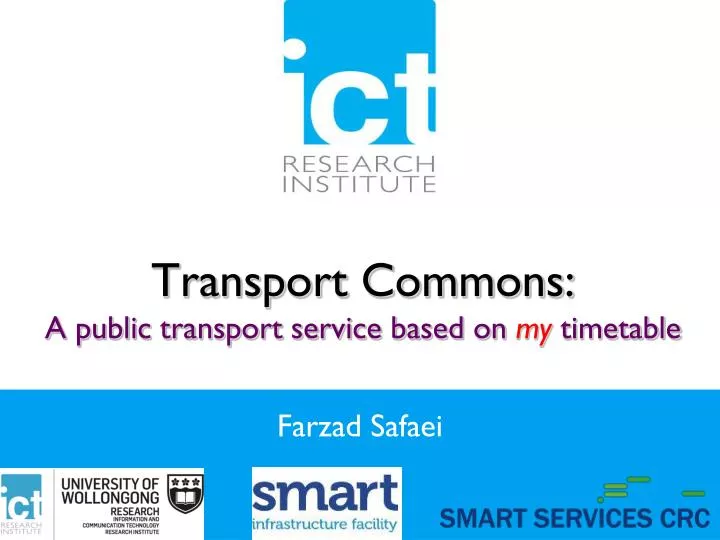 transport commons a public transport service based on my timetable