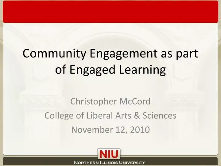 community engagement as part of engaged learning