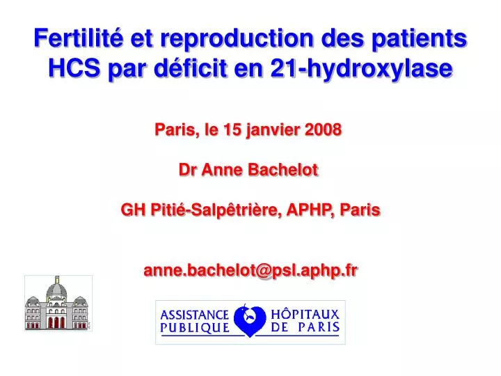 fertilit et reproduction des patients hcs par d ficit en 21 hydroxylase