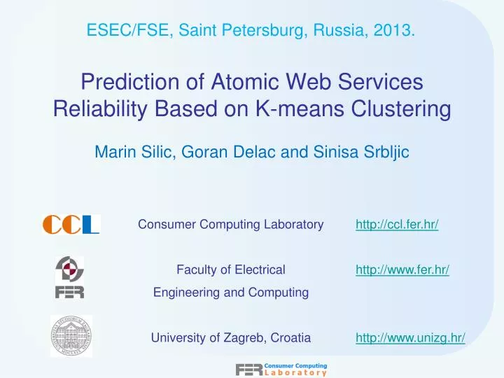 prediction of atomic web services reliability based on k means clustering