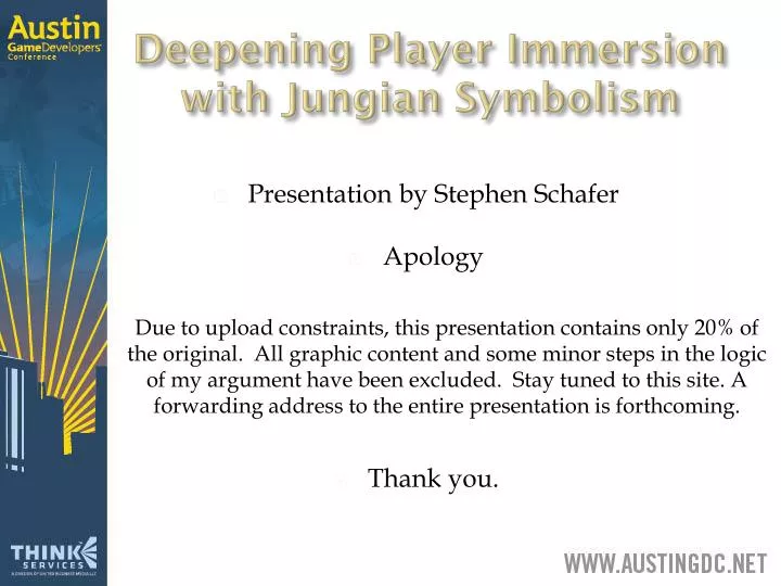 deepening player immersion with jungian symbolism