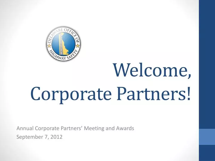welcome corporate partners