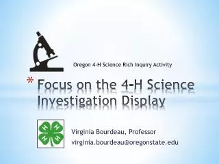Focus on the 4-H Science Investigation Display