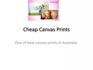 Cheap Canvas Prints