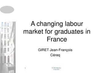 A changing labour market for graduates in France