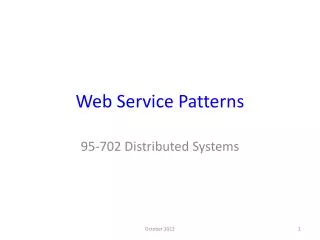 Web Service Patterns