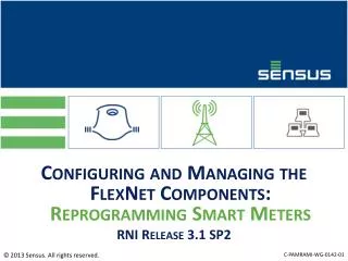 Configuring and Managing the FlexNet Components: Reprogramming Smart Meters RNI Release 3.1 SP2