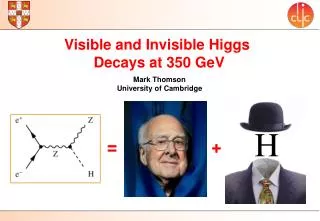 Visible and Invisible Higgs Decays at 350 GeV