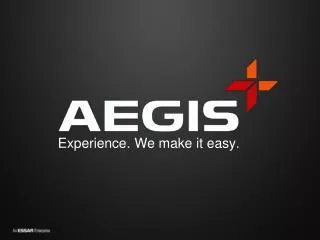 Experience. We make it easy .