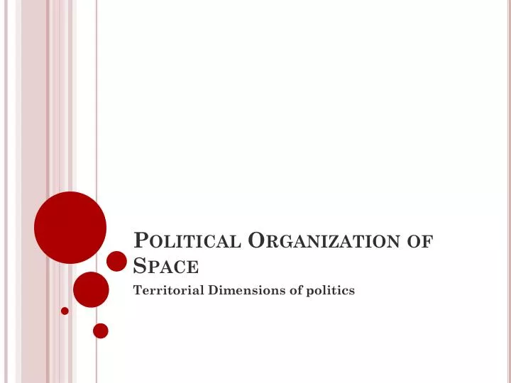 political organization of space