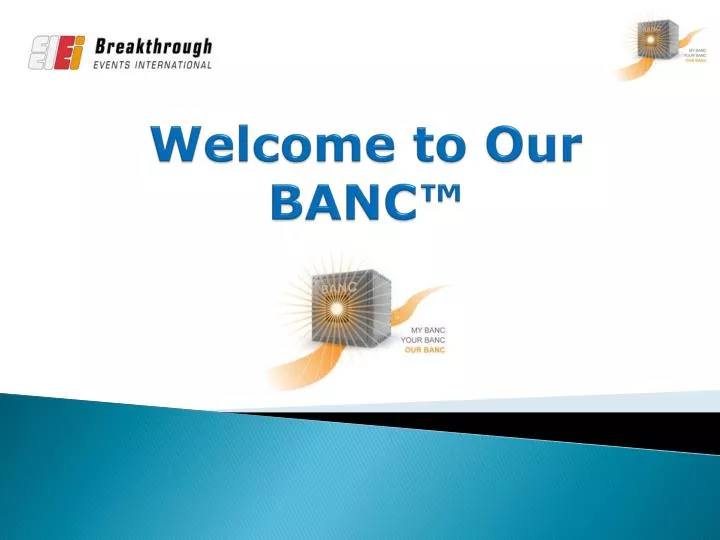 welcome to our banc