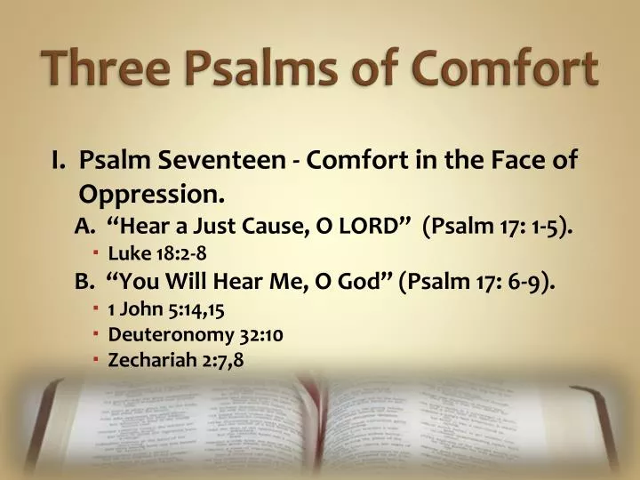 three psalms of comfort