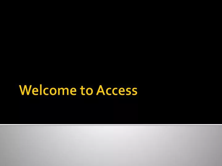 welcome to access