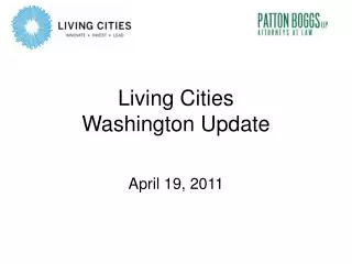 Living Cities Washington Update