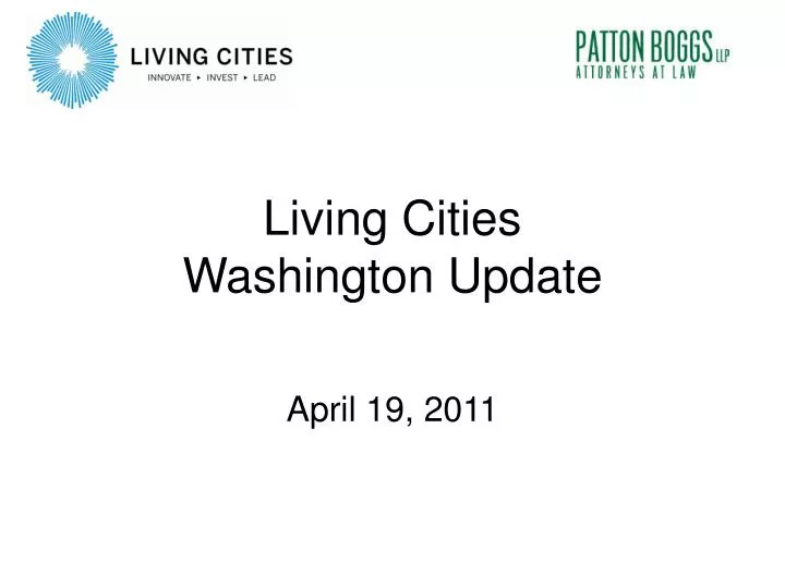 living cities washington update