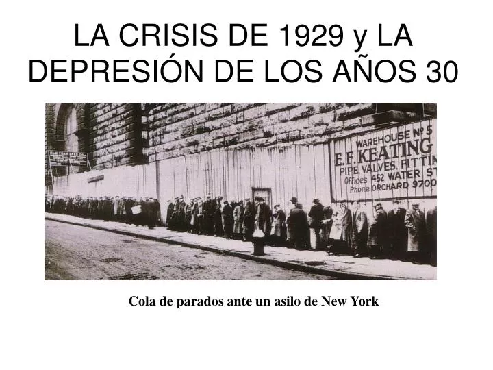 la crisis de 1929 y la depresi n de los a os 30