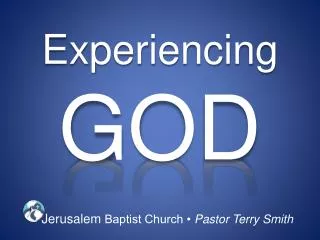 Experiencing GOD
