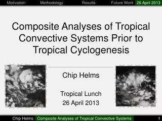 Composite Analyses of Tropical Convective Systems Prior to Tropical Cyclogenesis