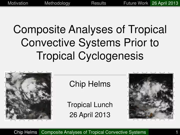 composite analyses of tropical convective systems prior to tropical cyclogenesis