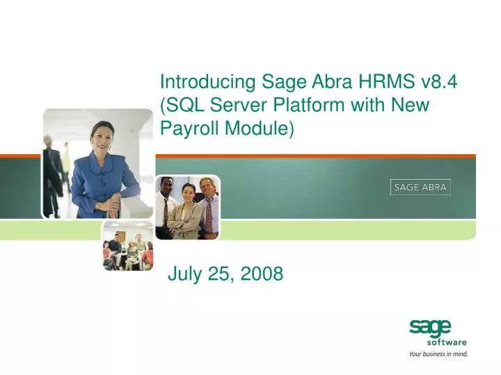 introducing sage abra hrms v8 4 sql server platform with new payroll module