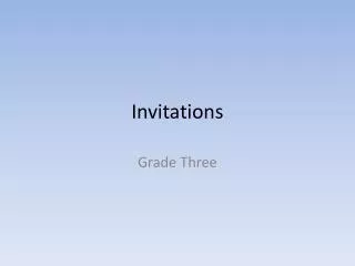 invitations