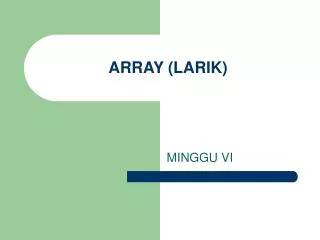 ARRAY (LARIK)