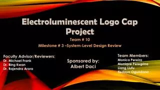 Electroluminescent Logo Cap Project