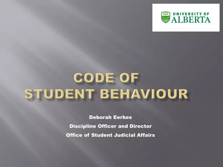 code of student behaviour