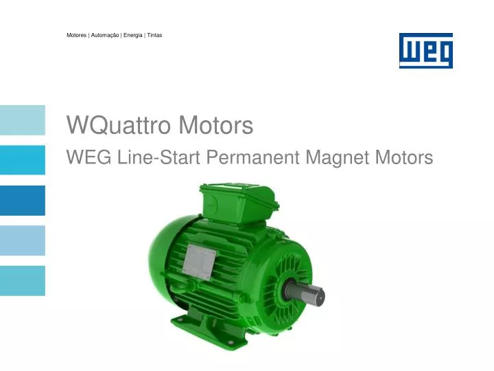 wquattro motors weg line start permanent magnet motors