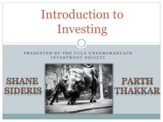 Introduction to Investing