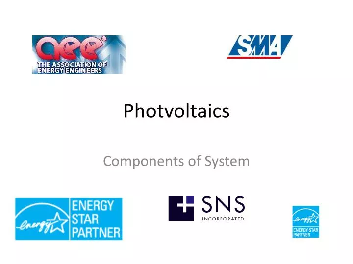 photvoltaic s