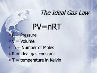 The Ideal Gas Law