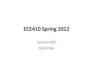 ECE410 Spring 2012