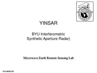 yinsar byu interferometric synthetic aperture radar