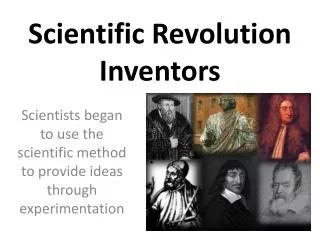 Scientific Revolution Inventors