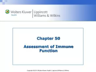 Chapter 50 Assessment of Immune Function