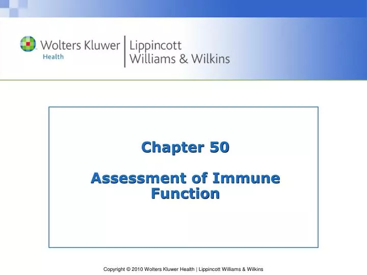 chapter 50 assessment of immune function