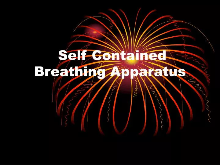 self contained breathing apparatus