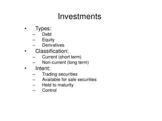 Investments