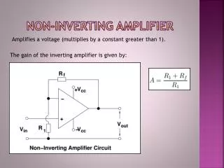 Non-Inverting amplifier